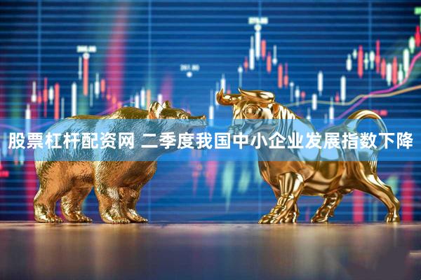 股票杠杆配资网 二季度我国中小企业发展指数下降